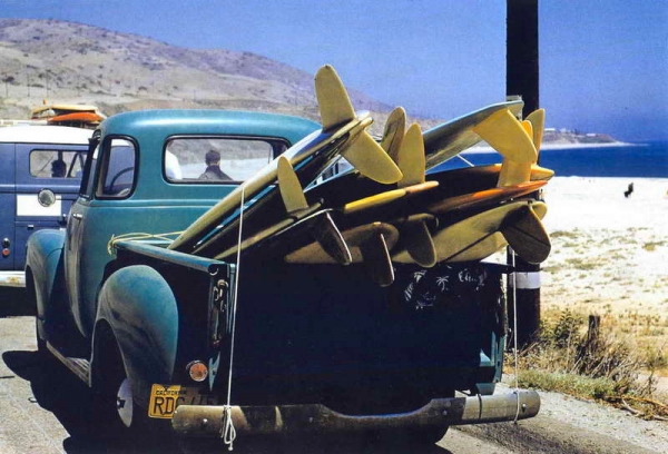 ailerons neyrafins. Leroy-grannis-pickup-truck-surf-board-photo